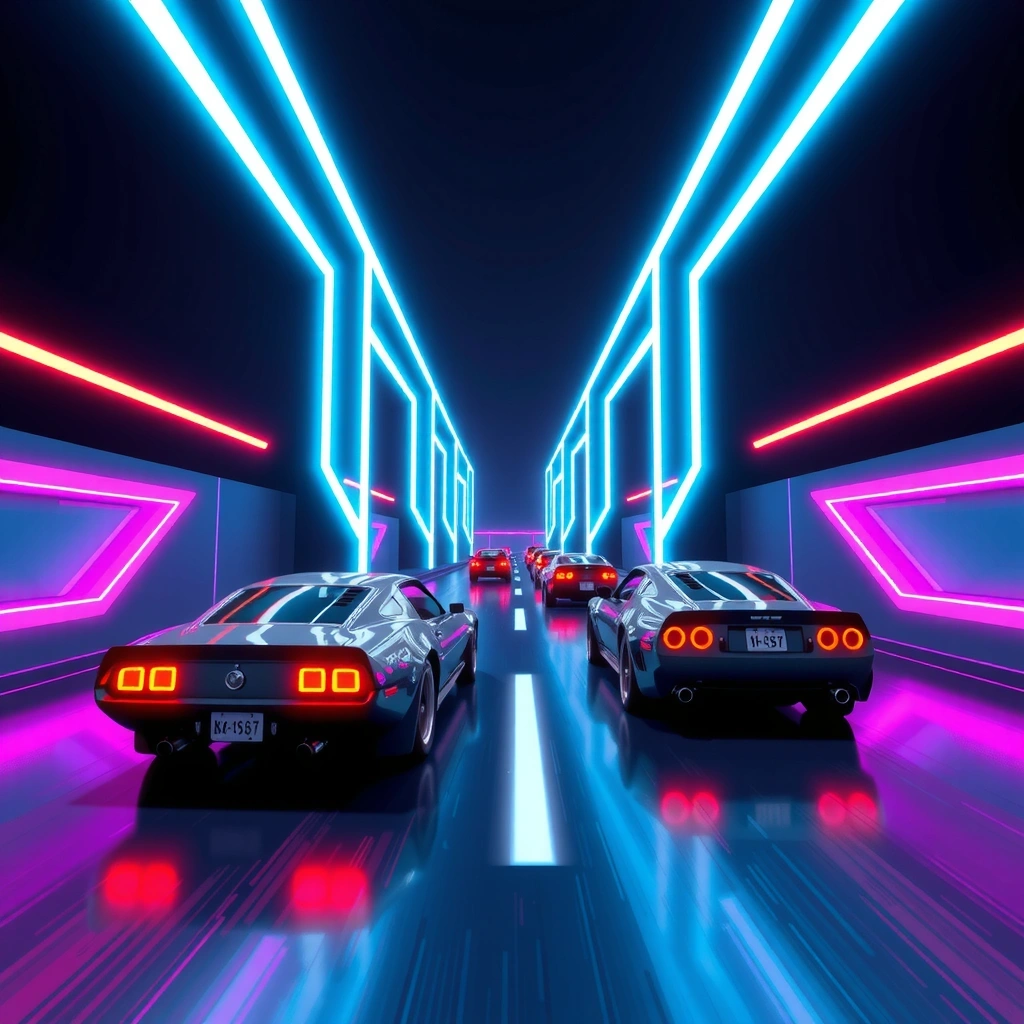 Neon Runner X gameplay